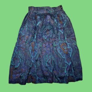 VTG Size 14 Midi Paisley Skirt‎